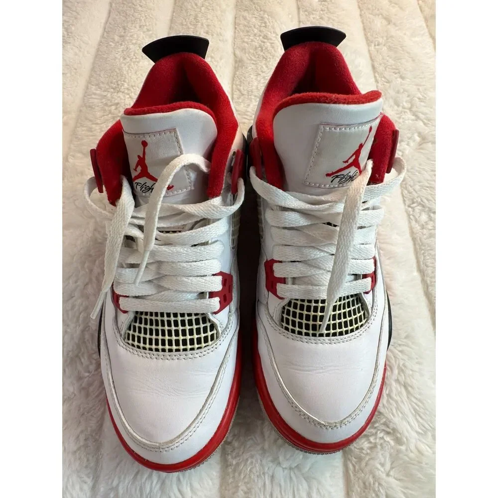 408452-160 Nike Air Jordan 4 Retro OG 'Fire Red' Size 5.5Y
